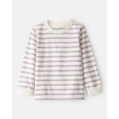 Toddler Boy Striped Long-Sleeve Tee - Cream - Carter's | Carter's