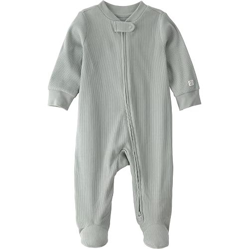 Little Planet by Carter's Neutral Sleep and Play made with Organic Cotton, Meadow Green, 3M