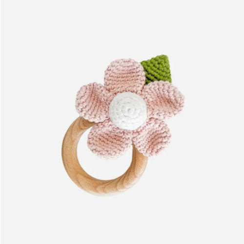 Flower Crocheted Rattle Teether