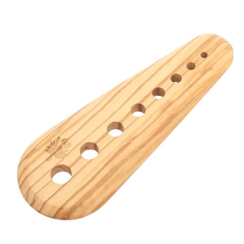 The Pioneer Woman Olivewood Herb Tool with 8 Holes, Durable Olivewood for Herb Preparation