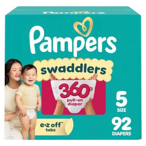 Pampers Swaddler 360 Disposable Baby Diapers - Size 5 - 92ct
