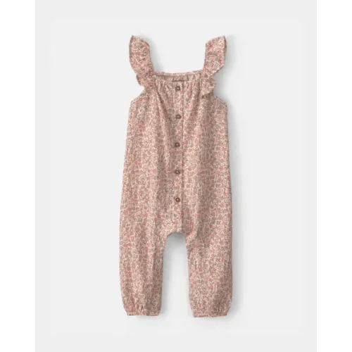 Baby Girl Floral Jumpsuit - Pink | Carter's
