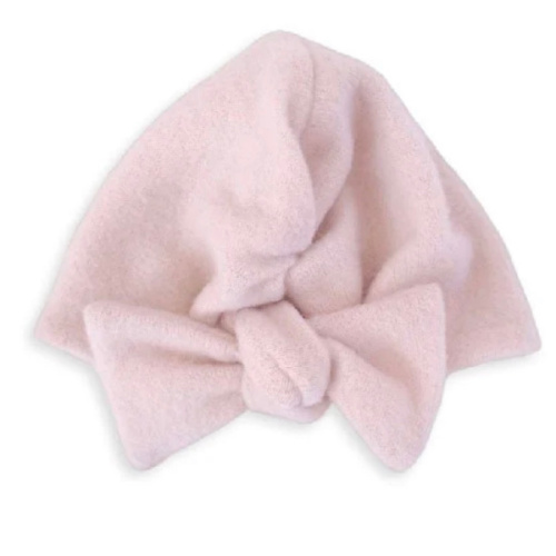 RUCHED BEANIE WITH BOW