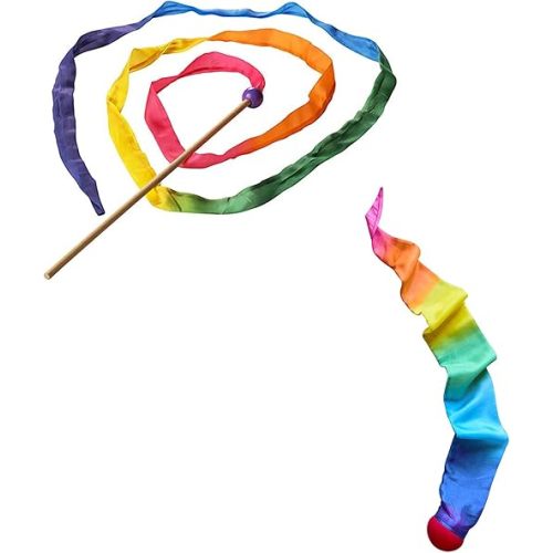 Sarah's Silks Rainbow Skytail with Rainbow Streamer