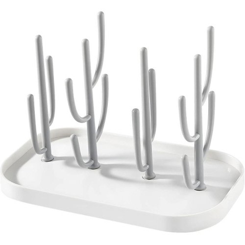 Baby Bottle Drying Rack - BPA Free, Grey - Stand for Bottles, Teats, Cups & Accessories