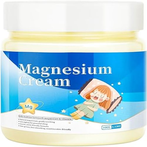 TFMgSkid Magnesium Lotion for Kids,Natural Calming Cream for Restful Sleep,Relaxation,and Sensitive Skin Support,Recharge & Restore with Pure Magnesium Cream,Help You Sleep Peacefully(3.53 Fl Oz)