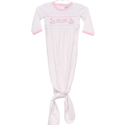 Girls Rockinghorse Name Smocked Infant Gown – Little Bear Smocks