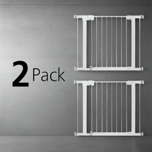 New Safety 1ˢᵗ Easy Install Walk-Thru Gate - Value 2 Pack (White)