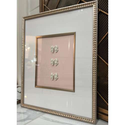 Framed Art- Bow- Nursery Decor