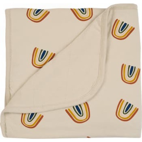Rust Rainbow On Oat Baby Blanket