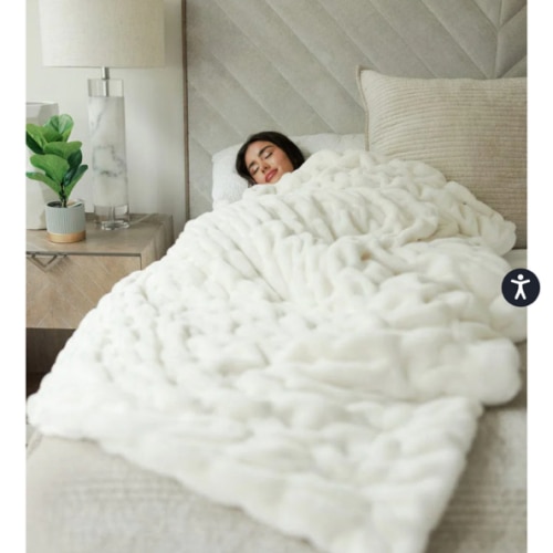 Cream Hugs Blanket | Minky Couture