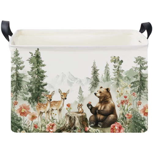 Baby laundry hamper,Waterproof Storage Bin for Bedroom,kids laundry Basket,baby boy laundry basket,Collapsible Toys Bin,Books Box,Gift Basket,Room Decor(Animal)