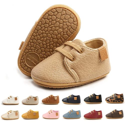 BEBARFER Toddler Baby Boys Girls Shoes Infant Moccasins Anti-Slip Sole Newborn Oxford Loafers Sneakers Wedding Uniform Dress Shoes First Walking Crib Shoes