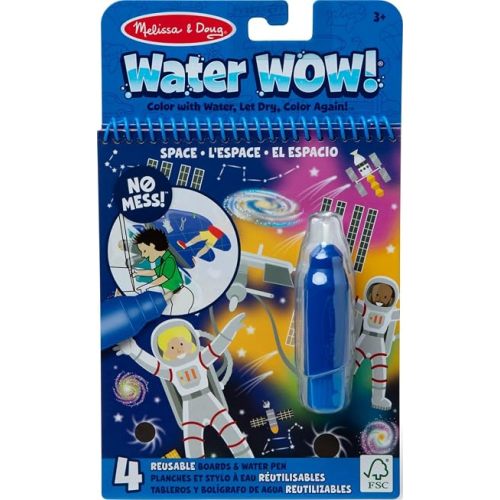 Melissa & Doug On The Go Water Wow! Reusable Mess-Free Water-Reveal Activity Pad – Space