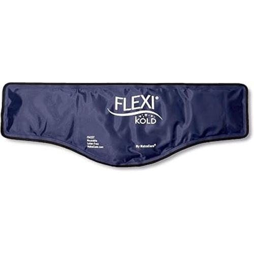 FlexiKold Gel Neck Ice Pack (23" X 8" X 5") - Reusable Cold Pack Compress (Therapy for Pain, Injuries of Neck, Lower Back, Shoulder, wrap Around Knee, Foot, Thigh, Elbow) - A6301-COLD
