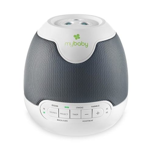 MyBaby Lullaby Sound Machine & Projector – Baby Sleep Machine Plays 6 Sounds & Lullabies, Projects Soothing Images - Auto-Off Timer, Adjustable Volume, Great for Baby Registry and Baby Shower Gifts