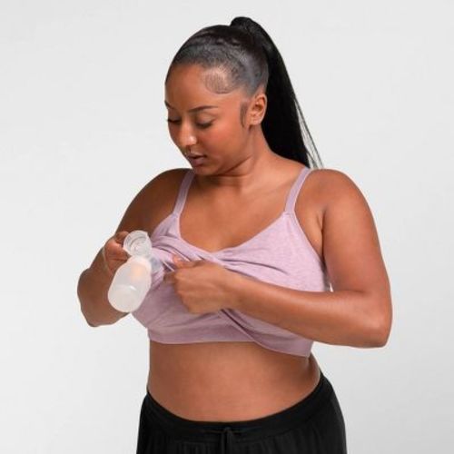 kindred by Kindred Bravely Women's Hands-Free Pumping Lounge & Sleep Bra - Mauve M