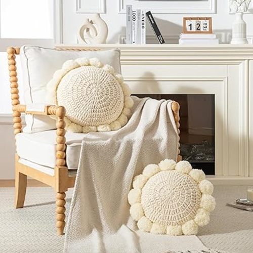 Boho Round Throw Pillow