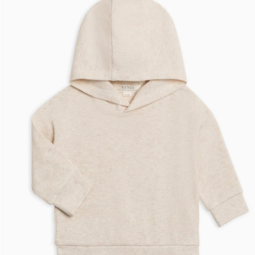 Cooper Waffle Knit Hooded Pullover