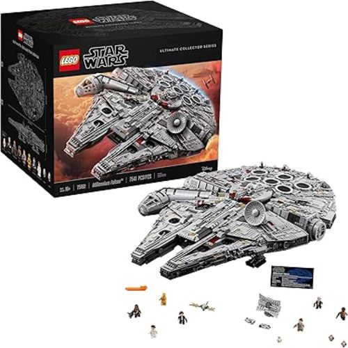LEGO Star Wars Ultimate Millennium Falcon 75192 - Expert Building Set and Starship Model Kit, Movie Collectible, Featuring Classic Figures and Han Solo's Iconic Ship, Best Gift for Adults