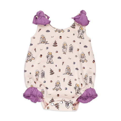 Sweet Paddington™ | Organic Bowtie Shoulder Bodysuit 0-3m