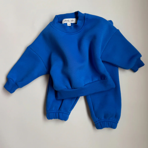 Warm Tracksuit - Blue – Purely Little
