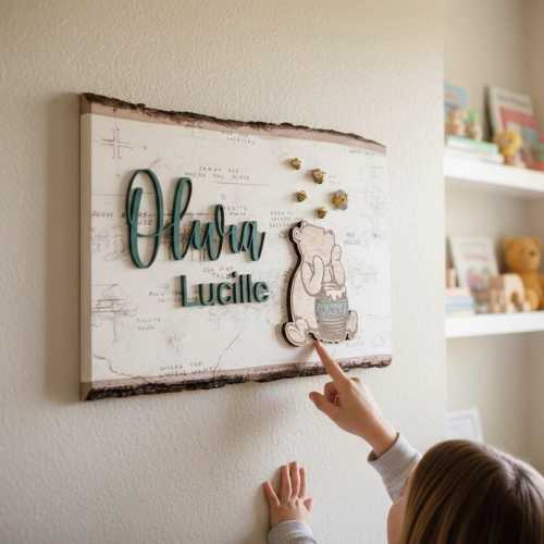 Winnie the Pooh Personalized Name Sign