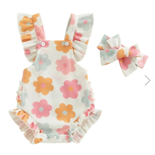 SUMMER DAYS Ruffle Romper - Hazel & Bo