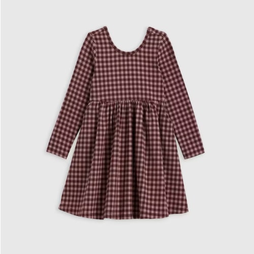Organic Cotton Long Sleeve Skater Dress - Toddler Girl