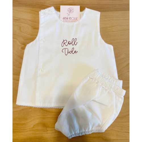 Roll Tide diaper set- ALABAMA