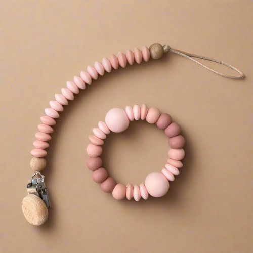"Alaska" Dummy Clip & Teether Set