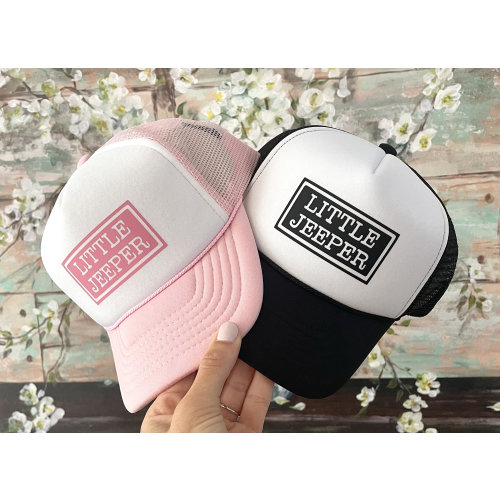 Little Jeeper Trucker Hat: Baby, Toddler, Kids, Youth, Adult