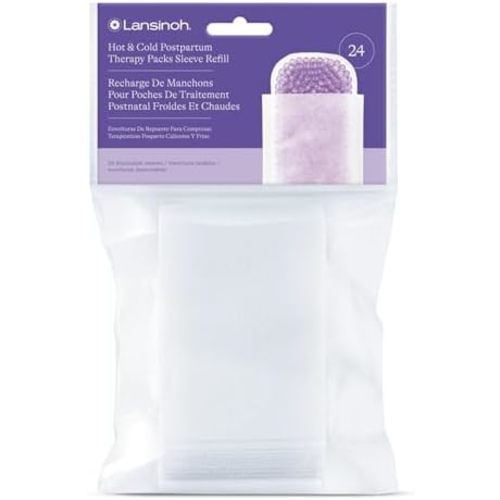 Lansinoh Disposable Sleeves for Hot & Cold Postpartum Packs, 24 Count