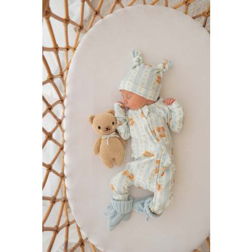 Zip Romper | Blue Teddies – Little and Fern