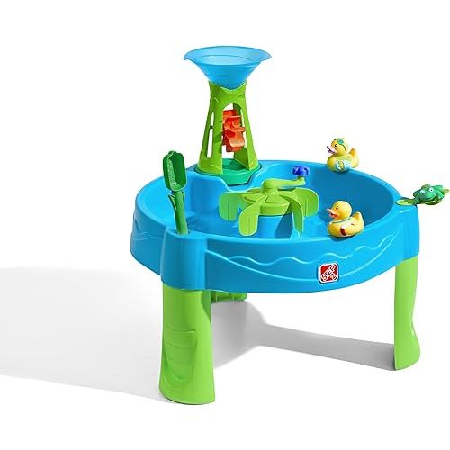 Step2 Duck Dive Water Table, Kids Water Table & Sand Activity Sensory Playset, Summer Outdoor Toys, 6 Piece Water Toy Accessories, For Toddlers 1.5+ Years Old