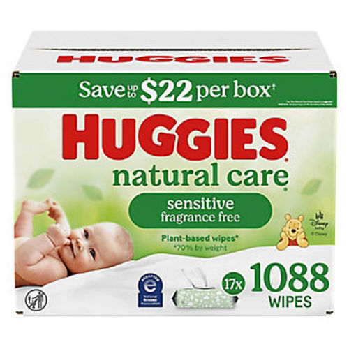 Huggies Natural Care Sensitive Baby Wipes - Unscented, 17 pk./1,088 ct.