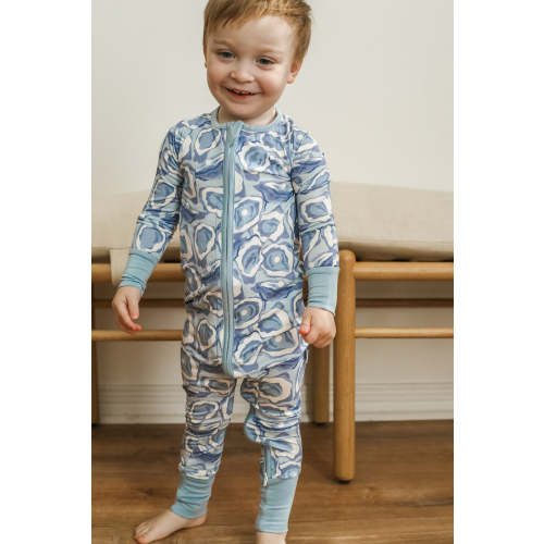 Blue Oyster Double Zipper Bamboo Sleeper