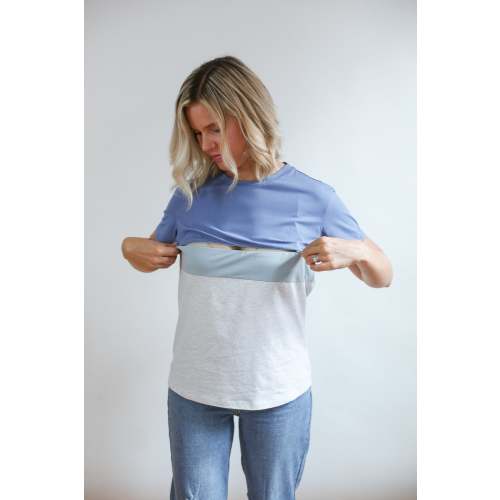 Full Zip Breastfeeding Tee