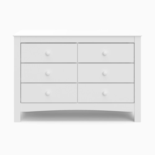 Graco Noah 6 Drawer Double Dresser - White