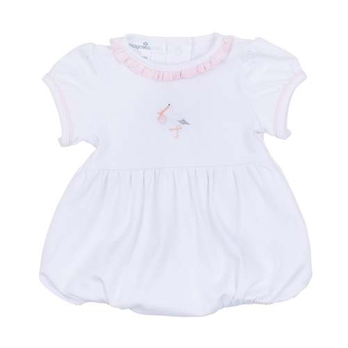 Vintage Stork Bubble - Pink