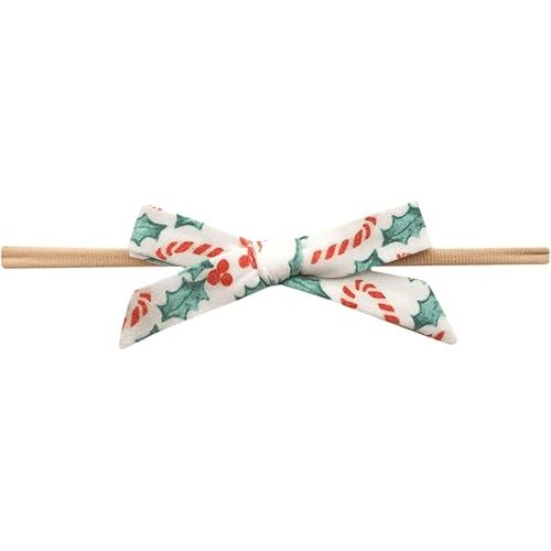 Copper Pearl Baby Bows Headbands for Baby Girls – Newborn Headband Bows, Infant Hair Bows for Baby Girl, Nylon Baby Girl Bows & Headbands, Holly