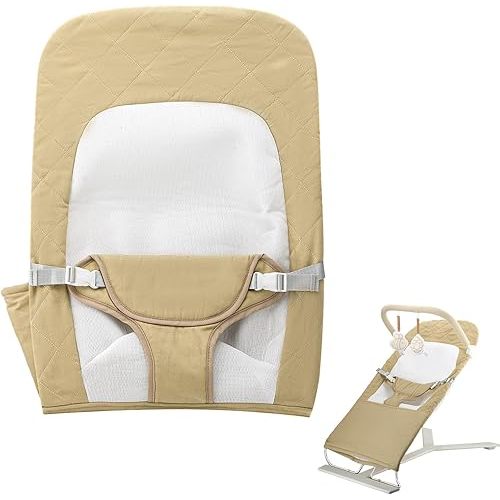 Replacement Bouncer Cover Compatible with Baby Delight Highland and Alpine Deluxe Bouncer, Fit for Baby Bjorn seat Cover, Soft and Breathable Cotton Polyester Ventilated Mesh, Machine Washable