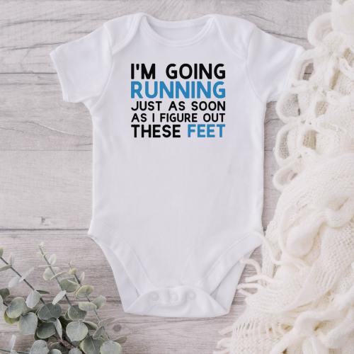 Running Baby Onesie: 0-3 Month