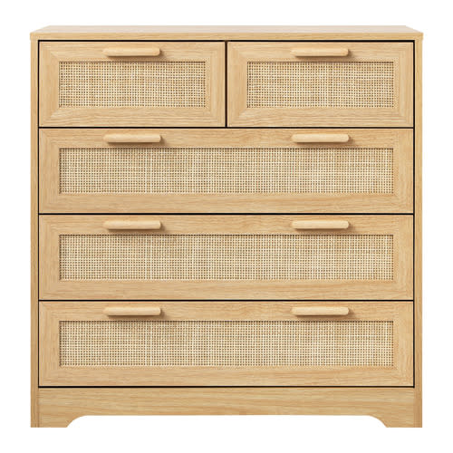 Holly Rattan 5 Drawer Chest