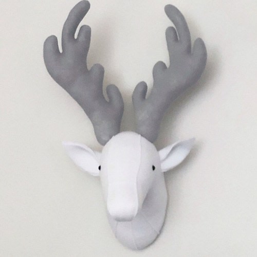 faux deer decor, deer head nursery decor, decorative deer head, faux deer head, wall mounted deer head, nursery deer head, faux deer mount