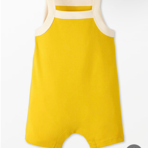 Baby Sleeveless Ribbed Shortie Romper