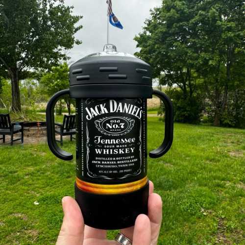 Insulated Sippy Cup Full Wrap UV Printed Color beer inspired JD