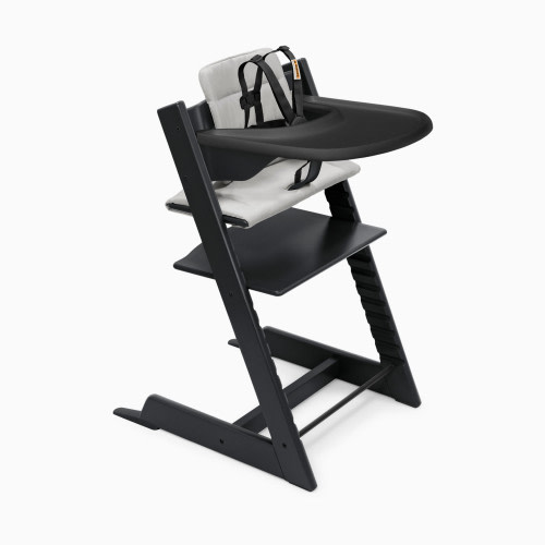 Stokke Tripp Trapp High Chair Complete² - Black/Anthracite Cushion/Black Tray