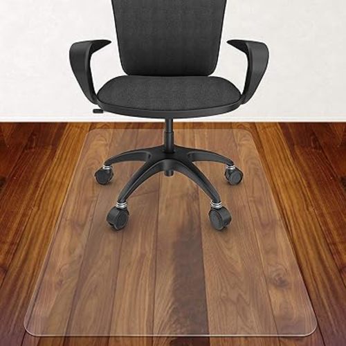 Azadx Office Chair Mat for Hardwood Floor 36 X 48, Plastic Mat for Office Chair Easy Glide on Hard Floors, Clear Computer Chair Mat Office Floor Mat Protector for Wood Floors
