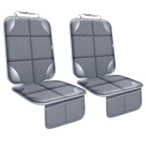 Meolsaek Car Seat Protector for Child Car Seat,Non-Slip Backing No Imprints | Durable Car Seat Mat 600D Fabric, Waterproof Car Seat Cover with Thick Pad